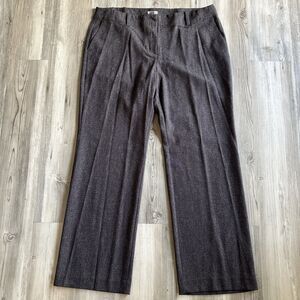 NWT - J Jill Stretch Wide Leg Brown Speckled Pants Size 16P (MSRP $89)